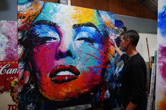 Marilyn Nectar 150cm x 150cm Marilyn Monroe Abstract Realism Art