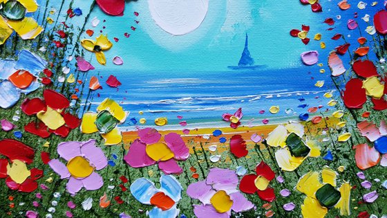 "Magic Beach & Flowers in Love"