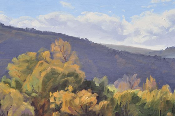 The Loire at Coubon, autumn light