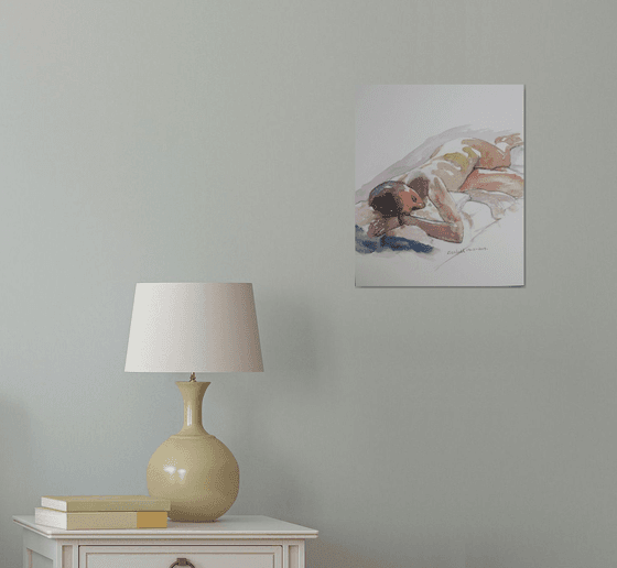 Reclining female nude