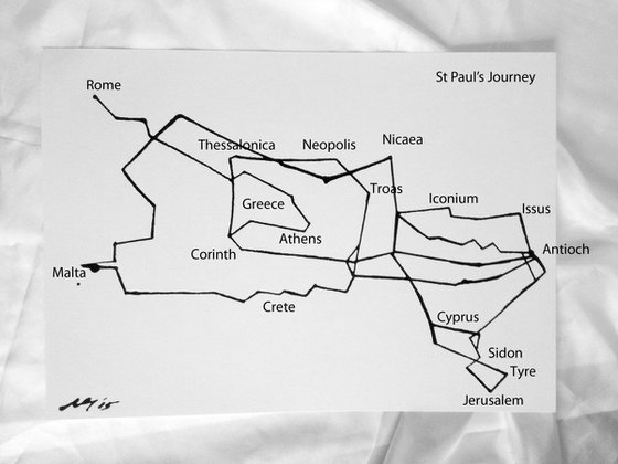 The Pilgrimage of St Paul (1st - 3rd Missionary Journeys and Journey to Rome)
