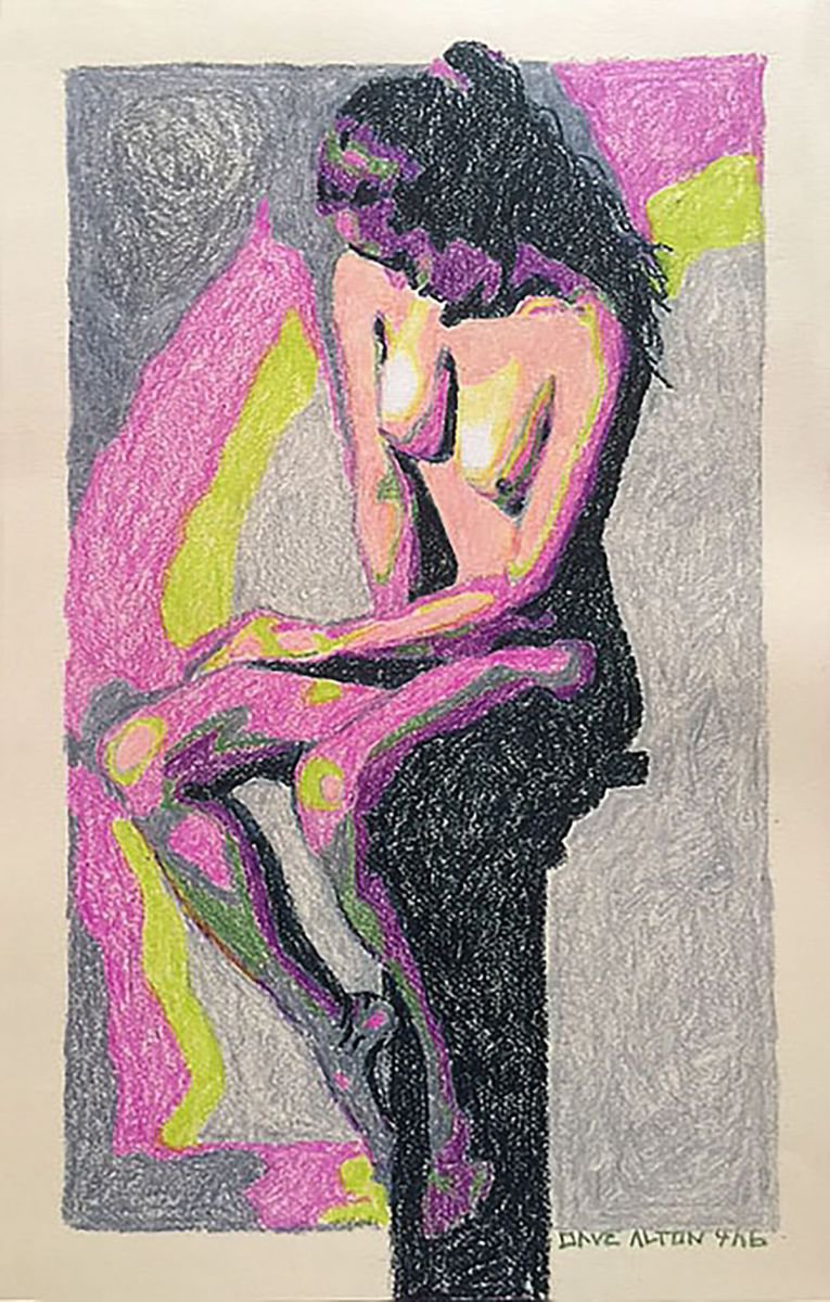 Nude on Pedestal 1 by David Alton