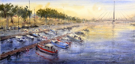 Boats on Ada Ciganlija - origi
