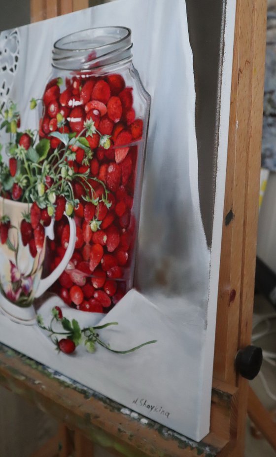 Wild Strawberry Still Life