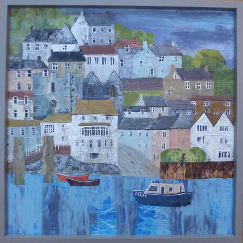 Harbour Textures : The Dartmouth Ferry by Elaine Allender