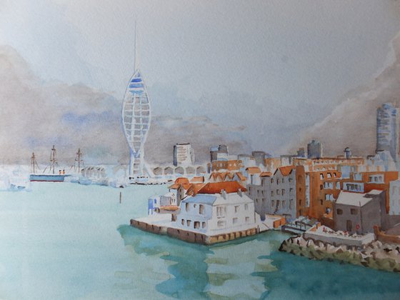 Portsmouth Harbour with Spinnaker Tower