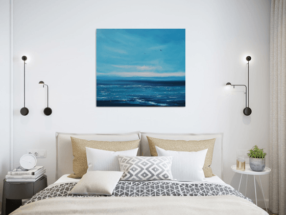 Only Blue - seascape, emotional, panoramic