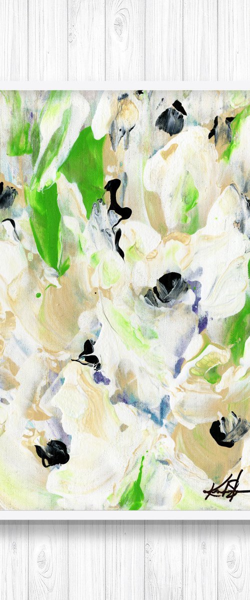 Tranquility Blooms 36 - Floral Painting by Kathy Morton Stanion by Kathy Morton Stanion