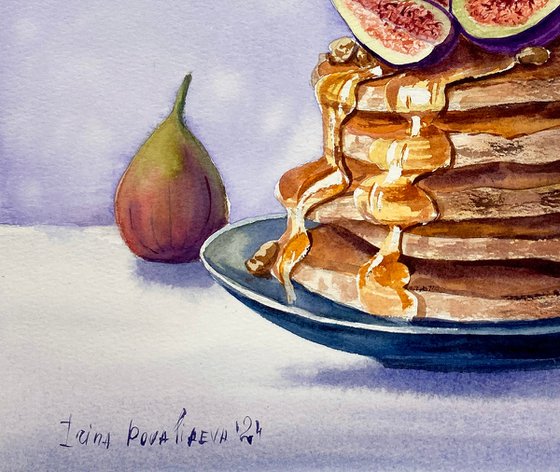 Honeyed Fig Pancakes