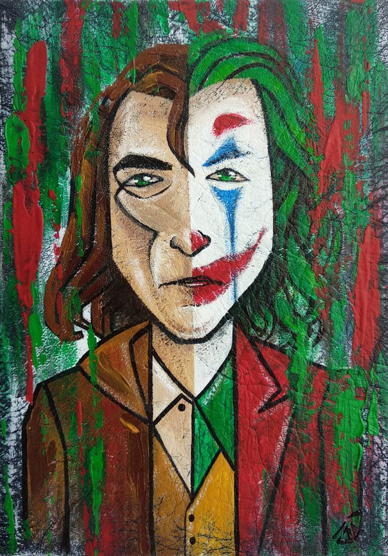 Joker, fan art, acrylic painting