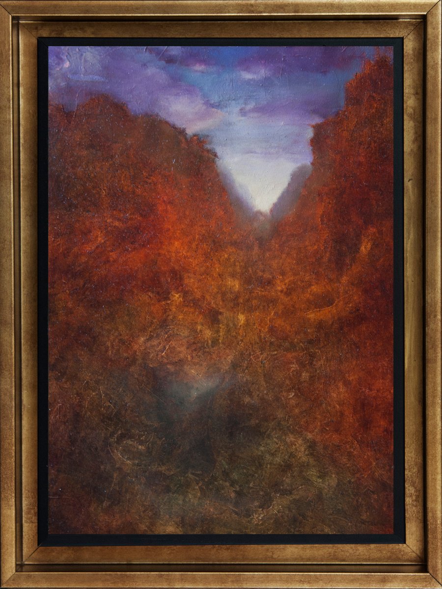 Impressionistic Landscape Oil Painting By Przemek Kret, 11 X 15", Umuntu Wenyanga, Original Artwork