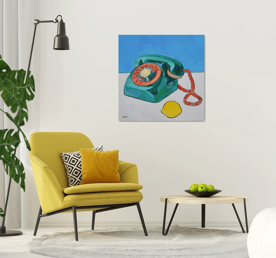 Phone and Lemon. Connection