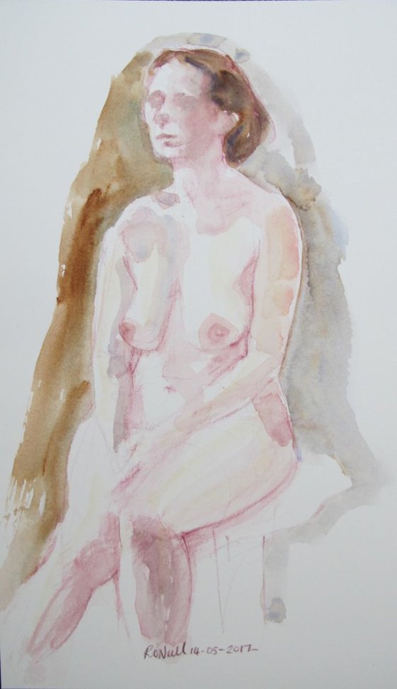 Seated nude