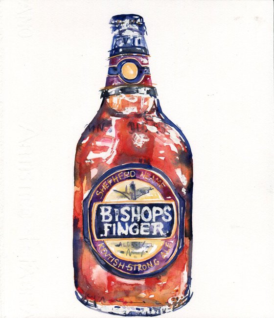 Shepherd Neame's Bishops Finger Beer Bottle
