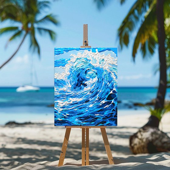 Abstract ocean wave