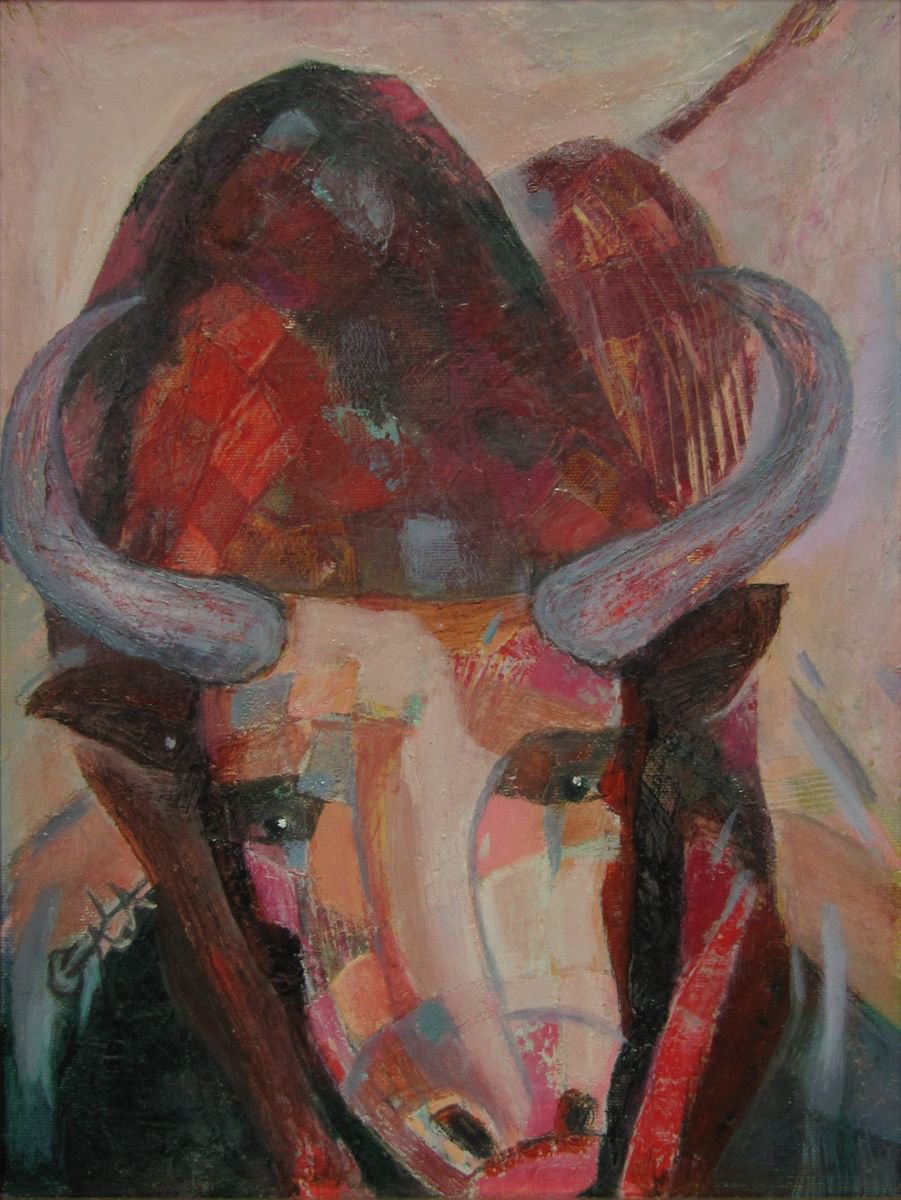 Expressive Oil Painting , Corrida By Galya Koleva, 15 X 19, Artwork For Sale On Artfinder