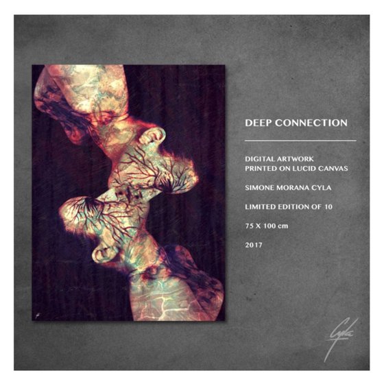 DEEP CONNECTION | 2017 | DIGITAL ARTWORK PRINTED ON LUCID CANVAS | HIGH QUALITY | LIMITED EDITION OF 10 | SIMONE MORANA CYLA | 75 X 100 CM