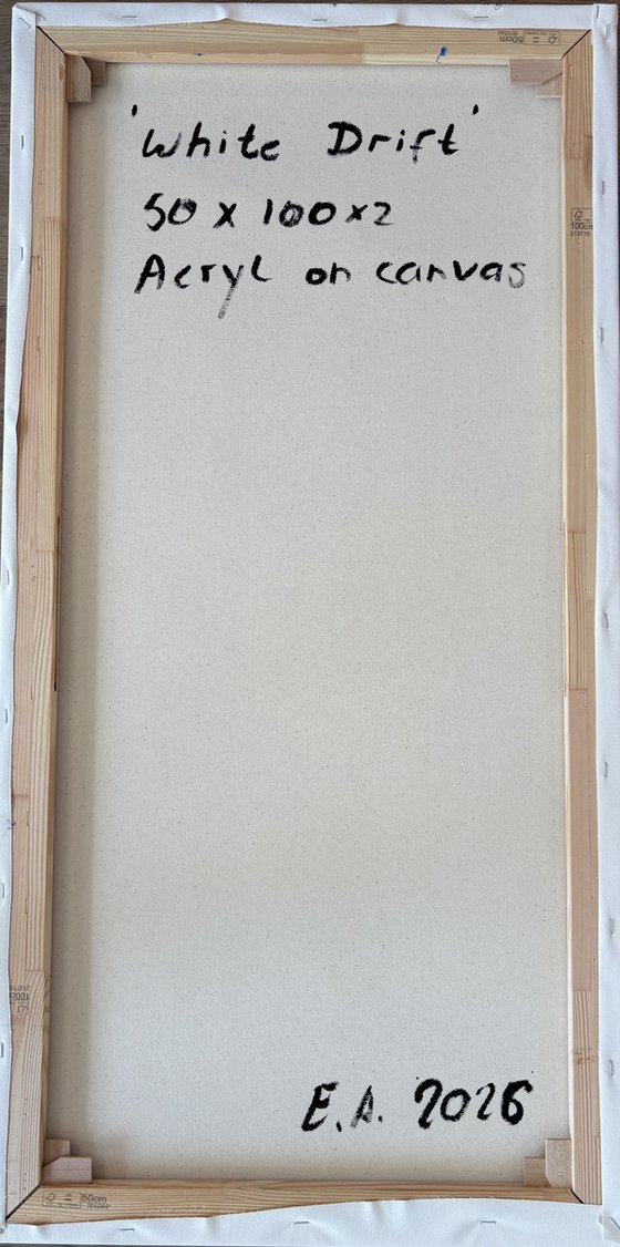 White Drift 50x100x2 cm