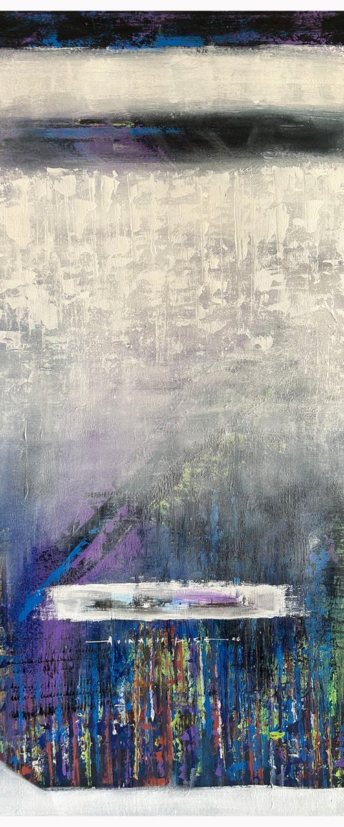 Threshold of Calm_36"X48" 2026 by Avinash Pise