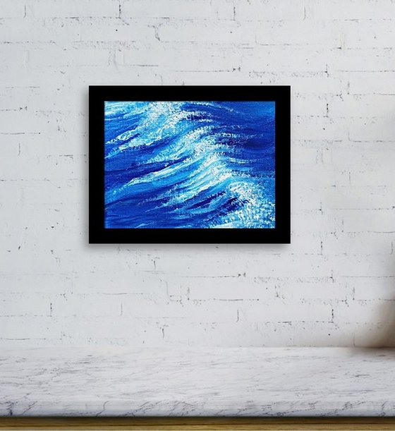 Sparkling Ocean wave  Seascape