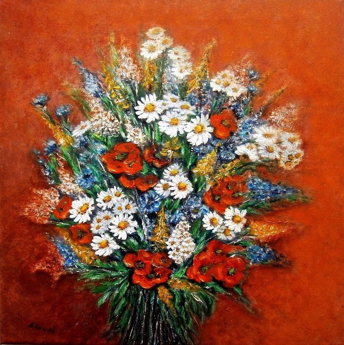 Bouquet of meadow flowers 1 .. by Em�lia Urban�kov�