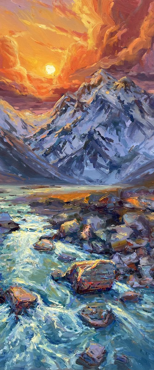 Evening Sunset" by Evgeny Chernyakovsky