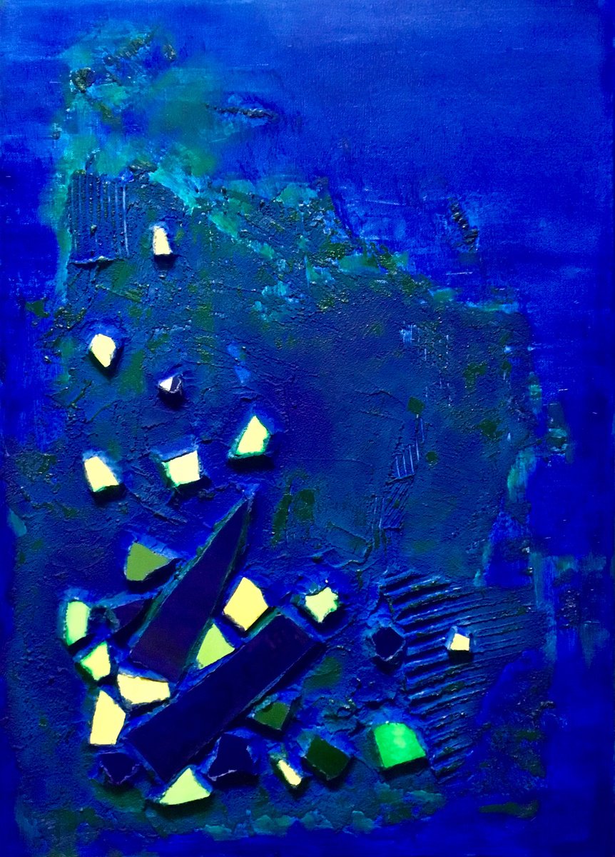 Abstract Oil Painting By Vera Klimova, 20 X 28", Unknown, Original Artwork