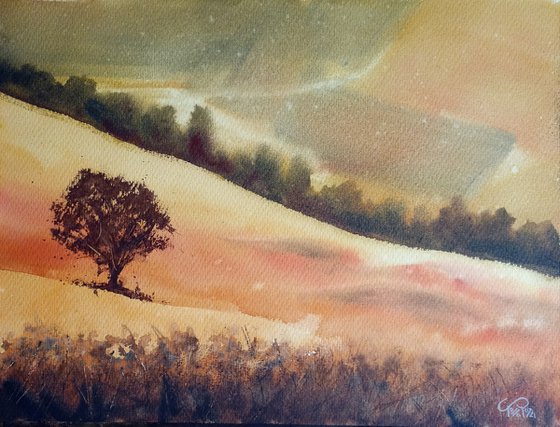 Golden hills, Tuscany