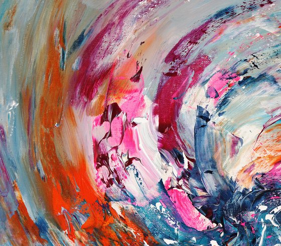 Turquoise magenta Whirl A 1