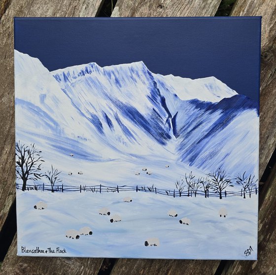 Blencathra and the flock