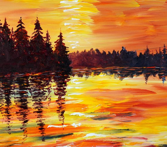 Romantic Evening Landscape D 1