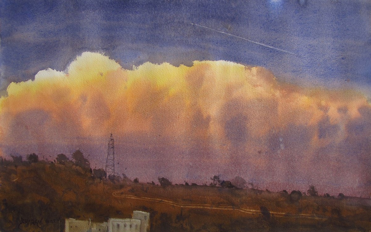 Golden clouds by Bhargavkumar Kulkarni