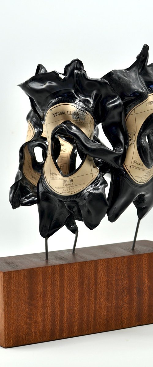Vinyl Music Records Sculpture - "The Dance" by Seona Mason