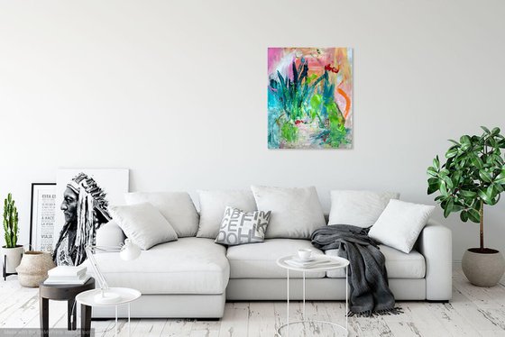 Happy Birthday Sweetheart Acrylic painting by Christel Haag | Artfinder