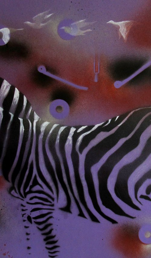 Purple zebra by Serhiy Roy