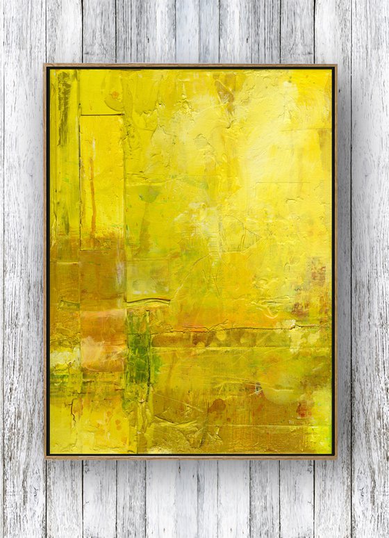 Color Harmony 3  - Abstract Highly Textured Painting  by Kathy Morton Stanion