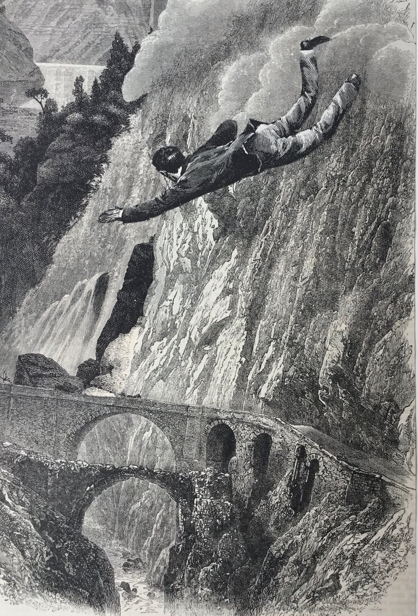 Surrealistic Collage , Alpine Fall By Tudor Evans, 6 X 9, Artwork For Sale On Artfinder