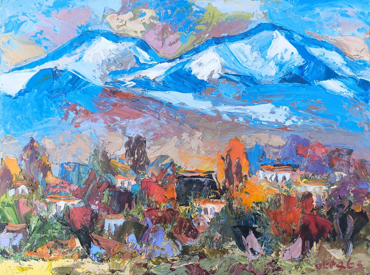 Colors Of The Mountain Village By Sergey Arustamyan, 12 X 9, Artwork For Sale On Artfinder