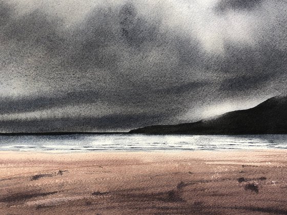 Stormy sky seascape