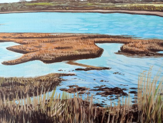 Yarmouth Marshes  -12x10in