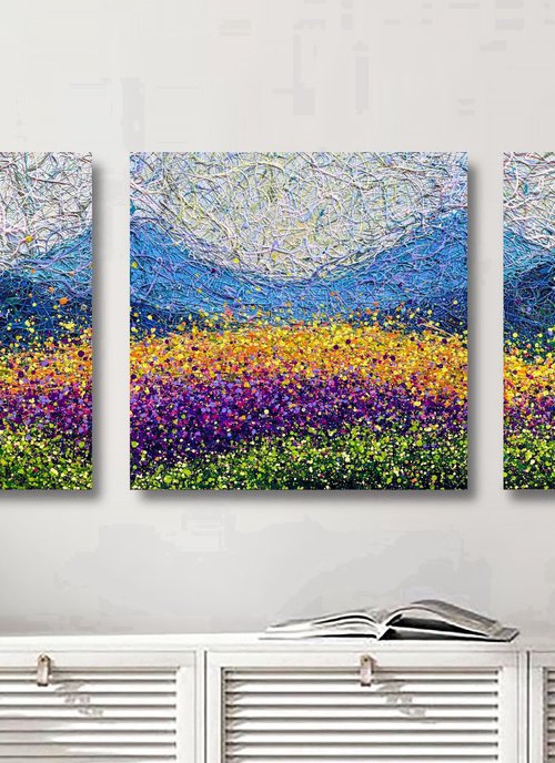 A Journey to Peace - triptych by Nadiia Antoniuk