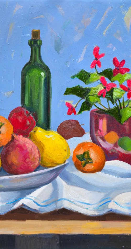 Still life with flowers by Joan Mato