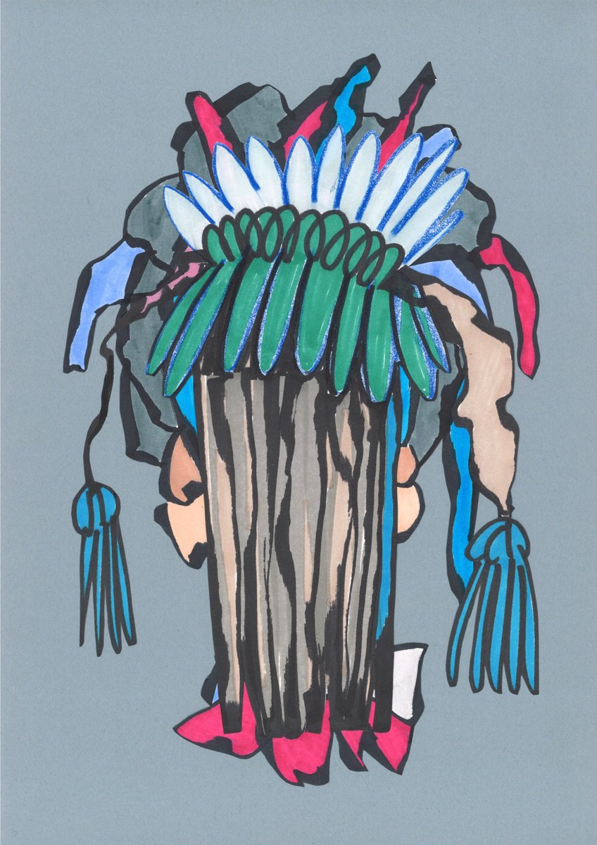 Organic Abstract Collage By Sofi Ginger, 8 X 12", Petals Of Time, Original Artwork