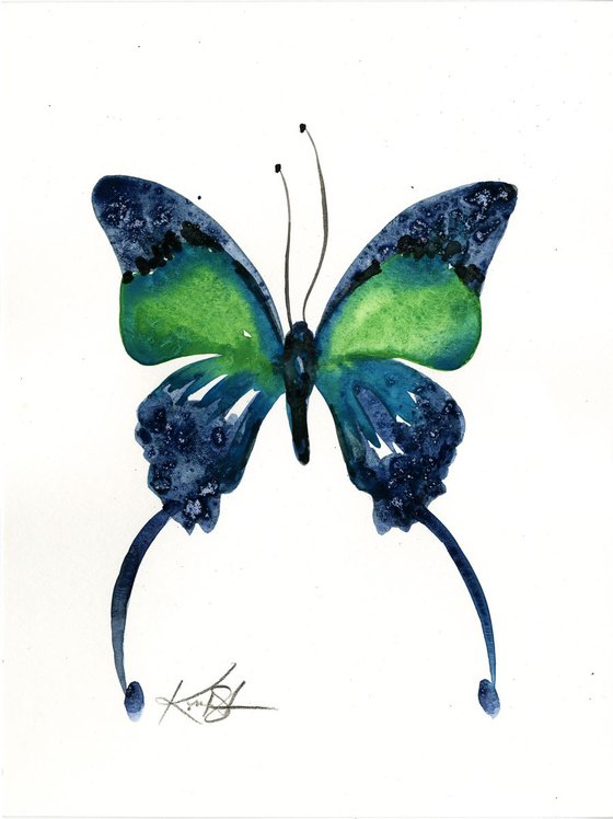 Watercolor Butterfly 6 - Abstract Butterfly Watercolor Painting