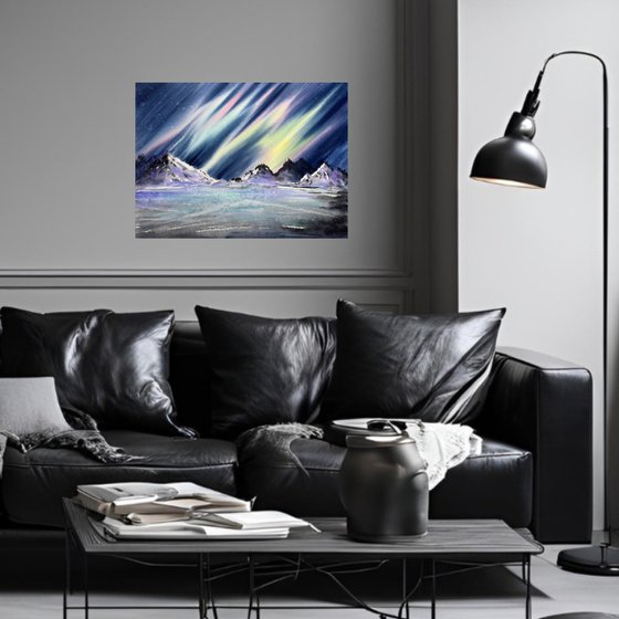 Winter Aurora Boreale Lapland