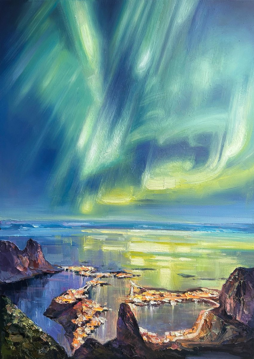 Arctic Glow By Artem Grunyka, 20 X 28, Artwork For Sale On Artfinder