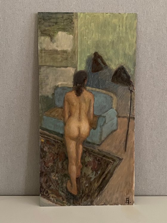 Nude in a Green Interior