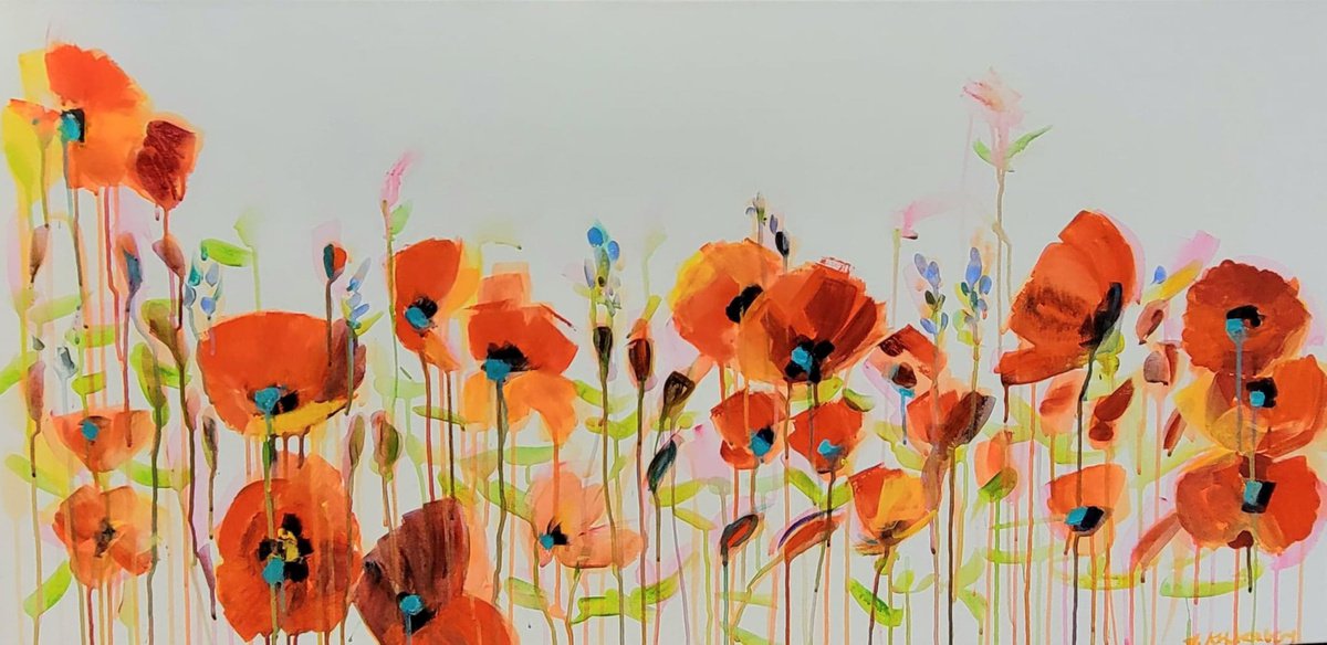 Poppy Fields by Leah Kohlenberg Fine Art