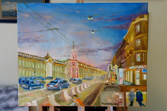 St. Petersburg, Evening Nevskiy Avenue