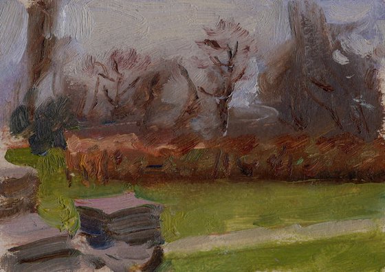 Longford Park - Impressionistic Oil Landscape